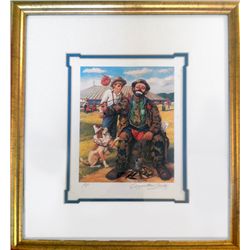 Barry Leighton-Jones, Emmett Kelly: Guess Who's Coming to Dinner, Lithograph