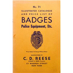 Badges, Police Equip. Catalog NY - , -  -