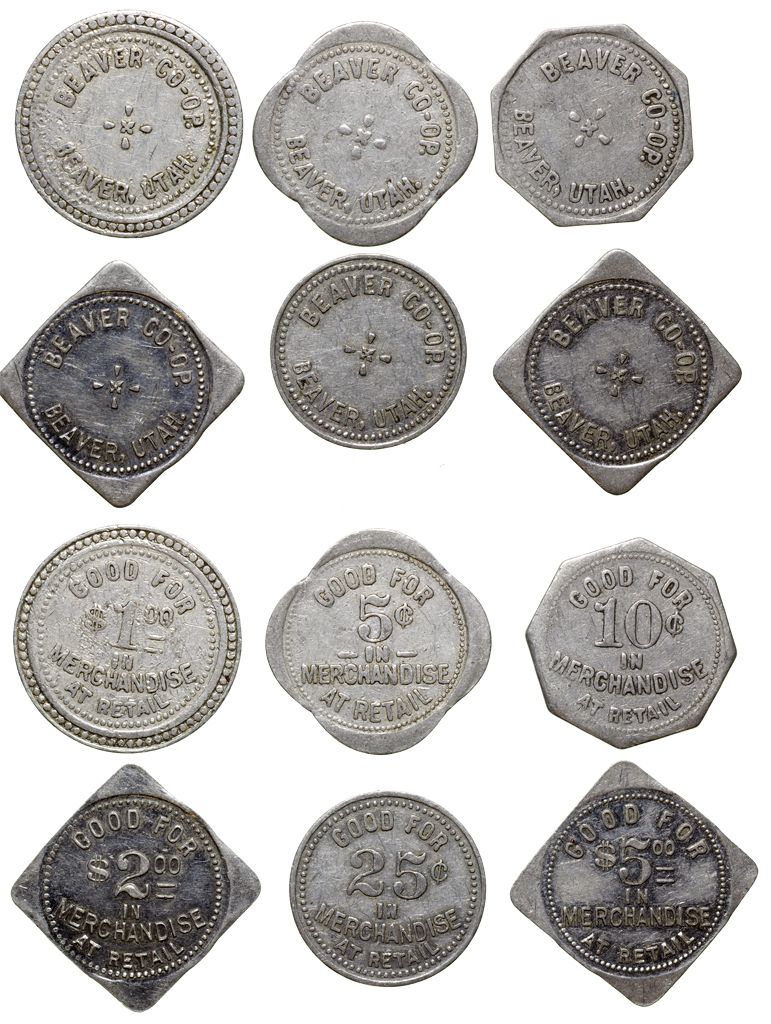 Beaver CoOp Tokens UT Beaver,Beaver County