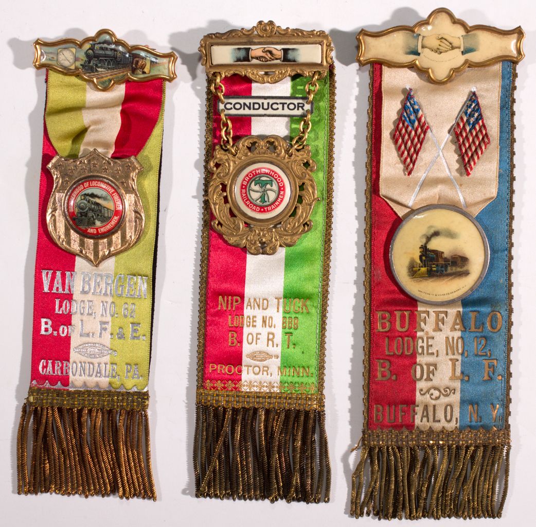 Parade Ribbons Railroad Union Parade Ribbons