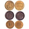 Image 1 : Telephone Company Medals GA - , - c1915 - Tokens