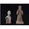 Image 1 : Two Chinese pottery figures: possibly Han pai