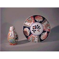 Two antique, Japanese porcelains: a Fukagawa