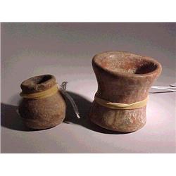 Two miniature Ban Chiang or Pre-Columbian pot