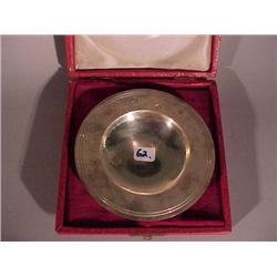 Good small, old English silver bowl, fully ha