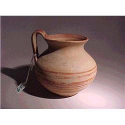 Small ancient Greek or Cypriot, painted potte