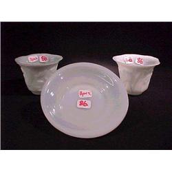 Three pieces of antique, Chinese white Peking