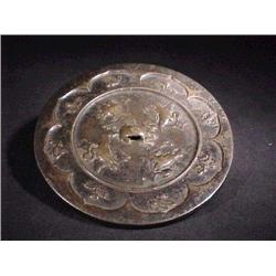 Chinese, T'ang-style bronze circular mirror w