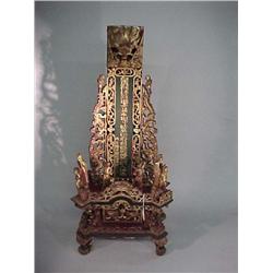 Very elaborately carved and antique, Chinese