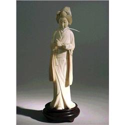 Old, Japanese carved ivory okimono of a beaut