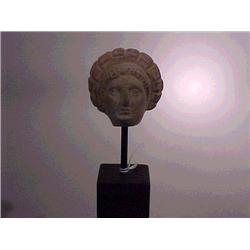 Well-moulded, ancient Greek terracotta head o