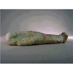 Ancient, Dynastic Egyptian turquoise glazed f