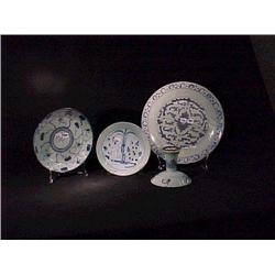 Group of four, antique Chinese blue and white