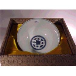 Finely detailed, Chinese underglaze blue and