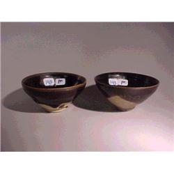 Pair of Chinese, Sung Dynasty, Chien yao brow