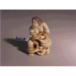 Finely carved and intricately detailed, ivory