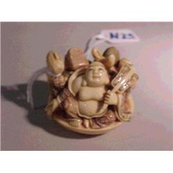 Elaborately carved, detailed and slightly pol