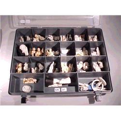 Lot of forty, carved ivory figural and animal