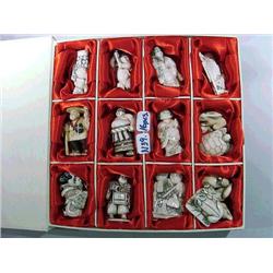 Group of sixteen, various carved ivory netsuk