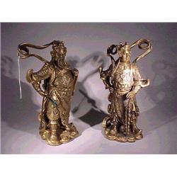 Pair of very well-detailed, old and heavy, Ch