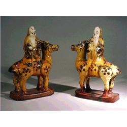 Pair well-detailed and unusual, Chinese Ming