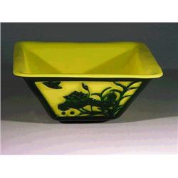 Well-carved, Chinese green overlay on "Imperi