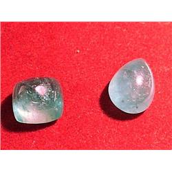 Two large, Colombian emeralds, weighing appro