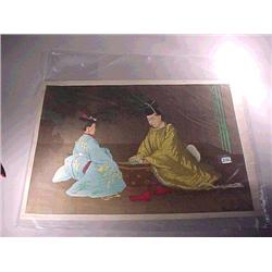 Old and well-detailed, woodblock print by Eli