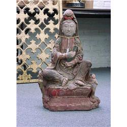 Elaborately carved and painted, Chinese T'ang