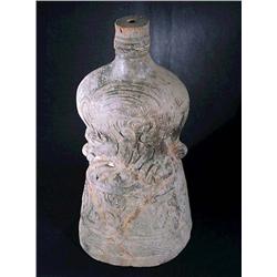 Rare, large Chinese Han Dynasty, pottery lamp