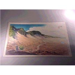 Old, Japanese woodblock print by Shinsui Ito,