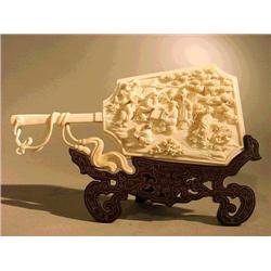 Very elaborately carved and detailed, Chinese