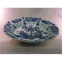 Very large, Chinese Kang Hsi Period, blue and