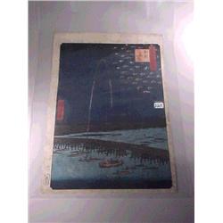 Good antique Japanese woodblock print by Hiro