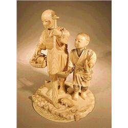 Well-carved and antique, Japanese section ivo