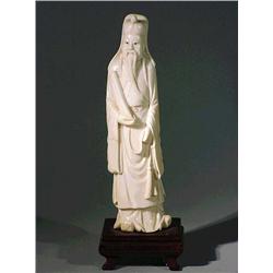 Finely carved and polished, older Chinese ivo