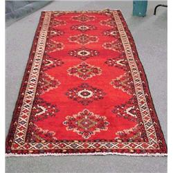 Attractive, Sandjan wool runner with navy-blu
