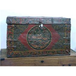 Old and very well-detailed, Tibetan painted w