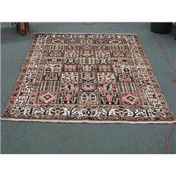 Elaborately detailed, Bakhtiar wool rug with
