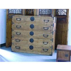 Antique Japanese, kiri and cypress wood tansu