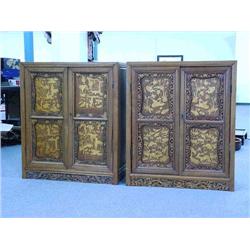 Two old (nearly a pair), Chinese elmwood cabi