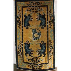 Two well-detailed, Sino-Tibetan blue and gold