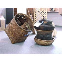 Group of approx. fifty, old Japanese baskets