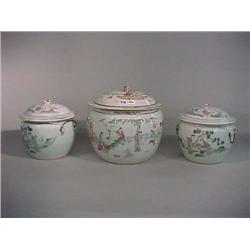 Group of three, Chinese Famille