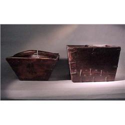 Two antique Chinese wood