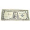 Image 1 : 1957 SERIES A $1 SILVER CERTIFICATE SERIAL #C15254289A *PLEASE LOOK AT PICTURE TO DETERMINE GRADE*