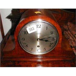 A c1930's mahogany mantel clock by Dunstan...