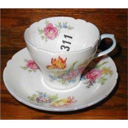 A Shelley floral patterned coffee can and ...