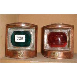 Two c1950's small copper "Port" and "Starb...
