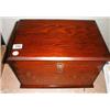 Image 1 : A C19th pine lidded box...